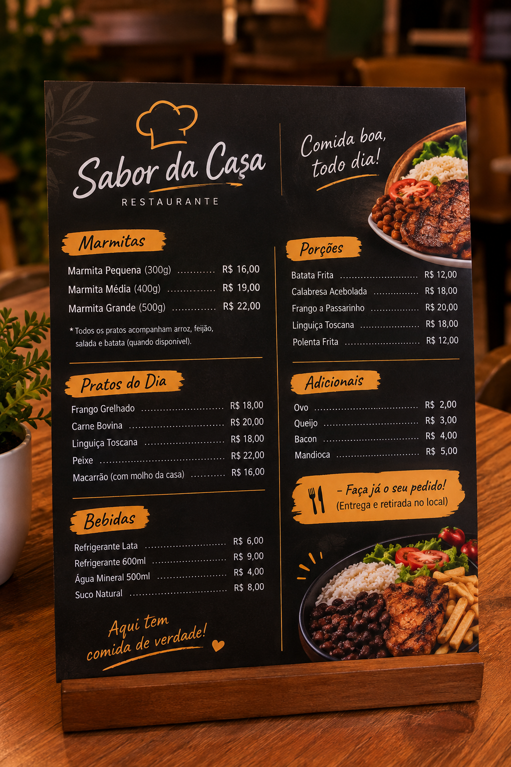 Cardápio de Lanchonete